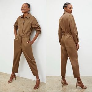 NEW NWT MM Lafleur The Carr 1.0 Jumpsuit Eco Chino Sepia